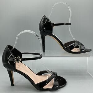 Ted Baker Women’s Harinap Parent Leather Sandals Black Size 6M US/37 EU